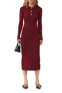 Robe Melange Rib Polo - High Risk Red