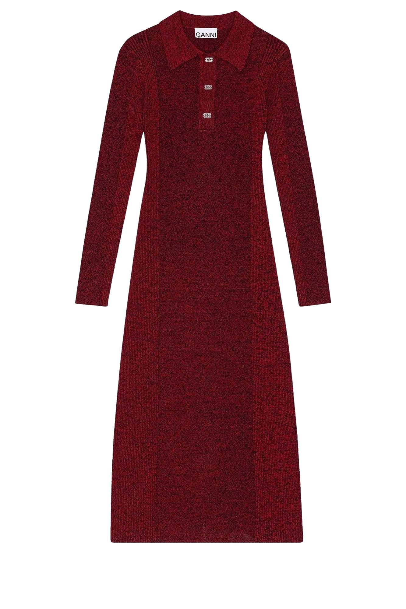 Robe Melange Rib Polo - High Risk Red