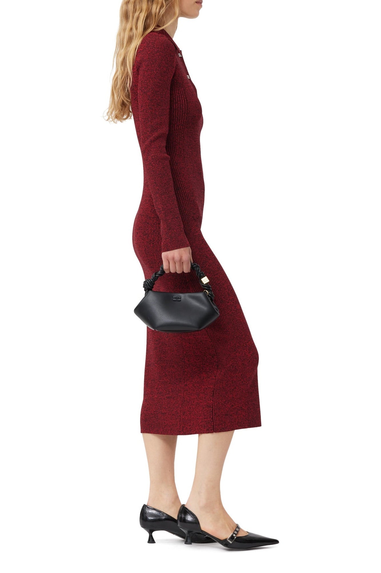 Robe Melange Rib Polo - High Risk Red