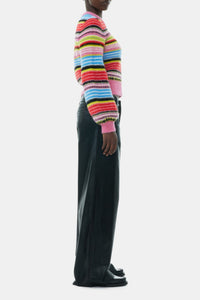 Pull à rayures en laine - Multicolour