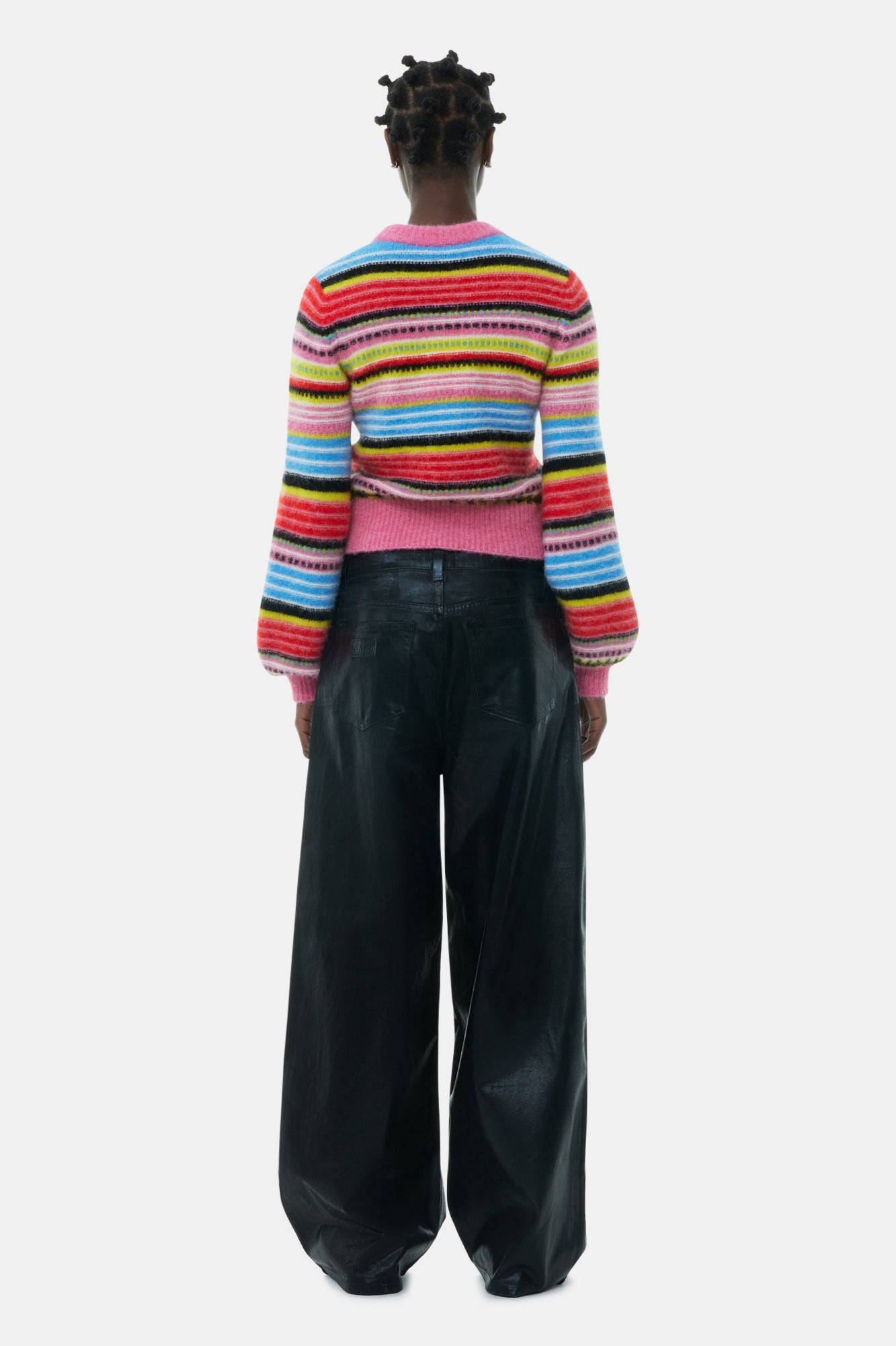 Pull à rayures en laine - Multicolour