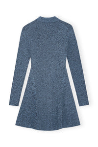 Robe courte en maille mélangé - Silver Lake Blue