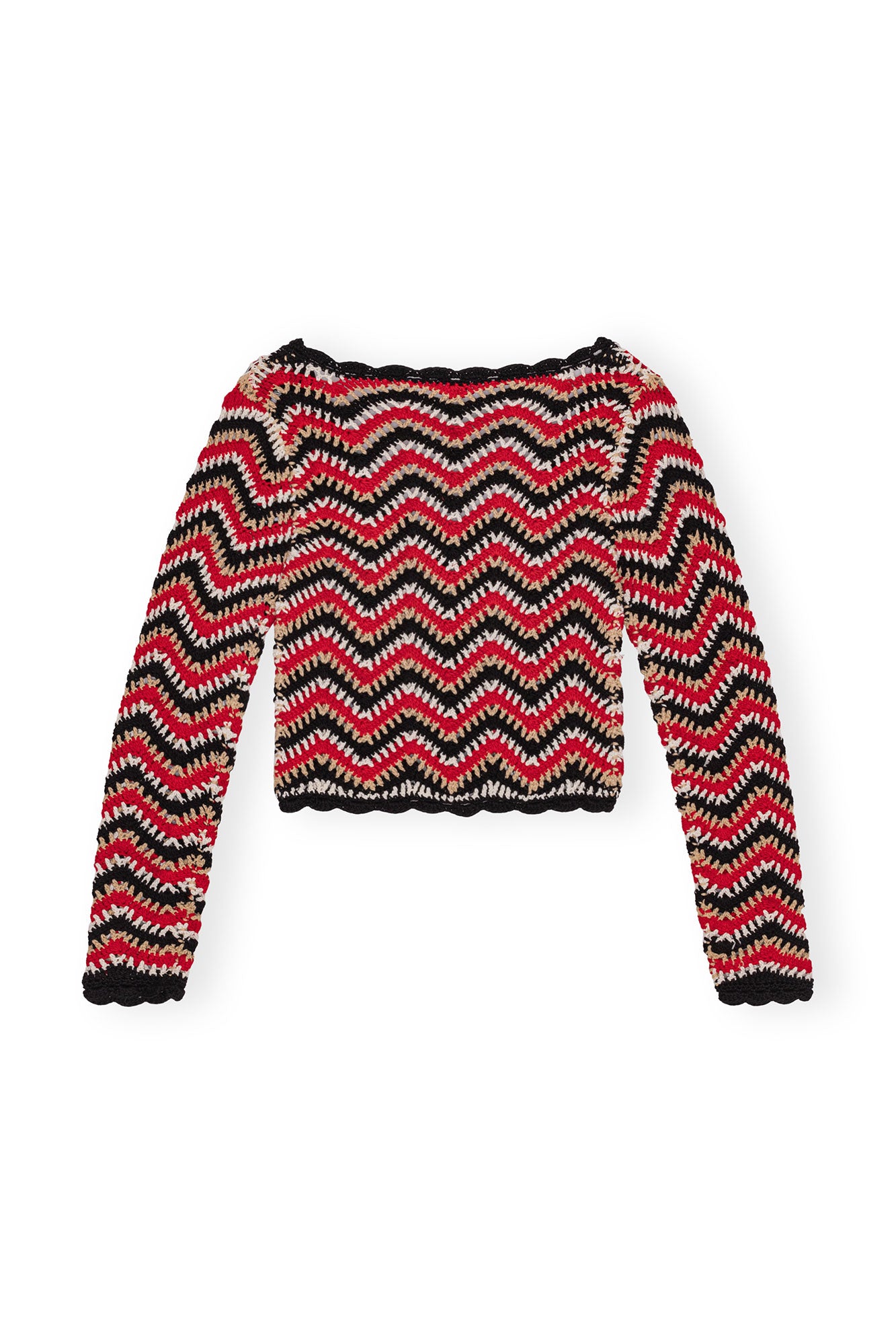 Cardigan en crochet - Racing Red