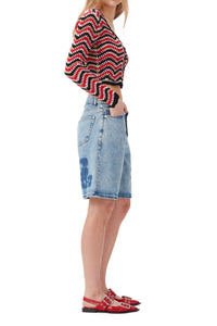 Cardigan en crochet - Racing Red