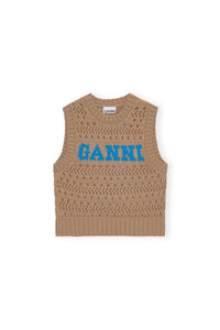 Pull sans manches avec logo en coton - Tiger'S Eye