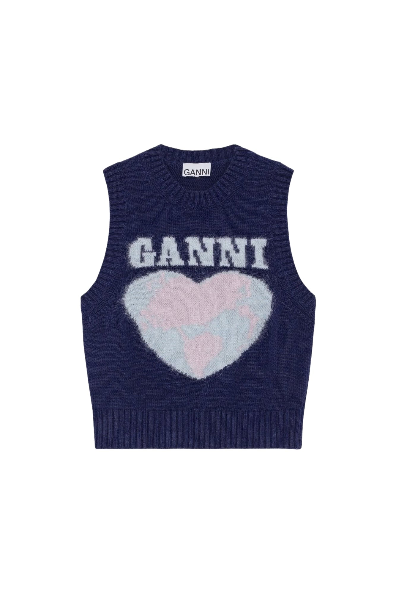 Pull sans manches imprimé en laine - Sky Captain