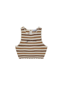 Top court crocheté dos nageur - Copper Brown