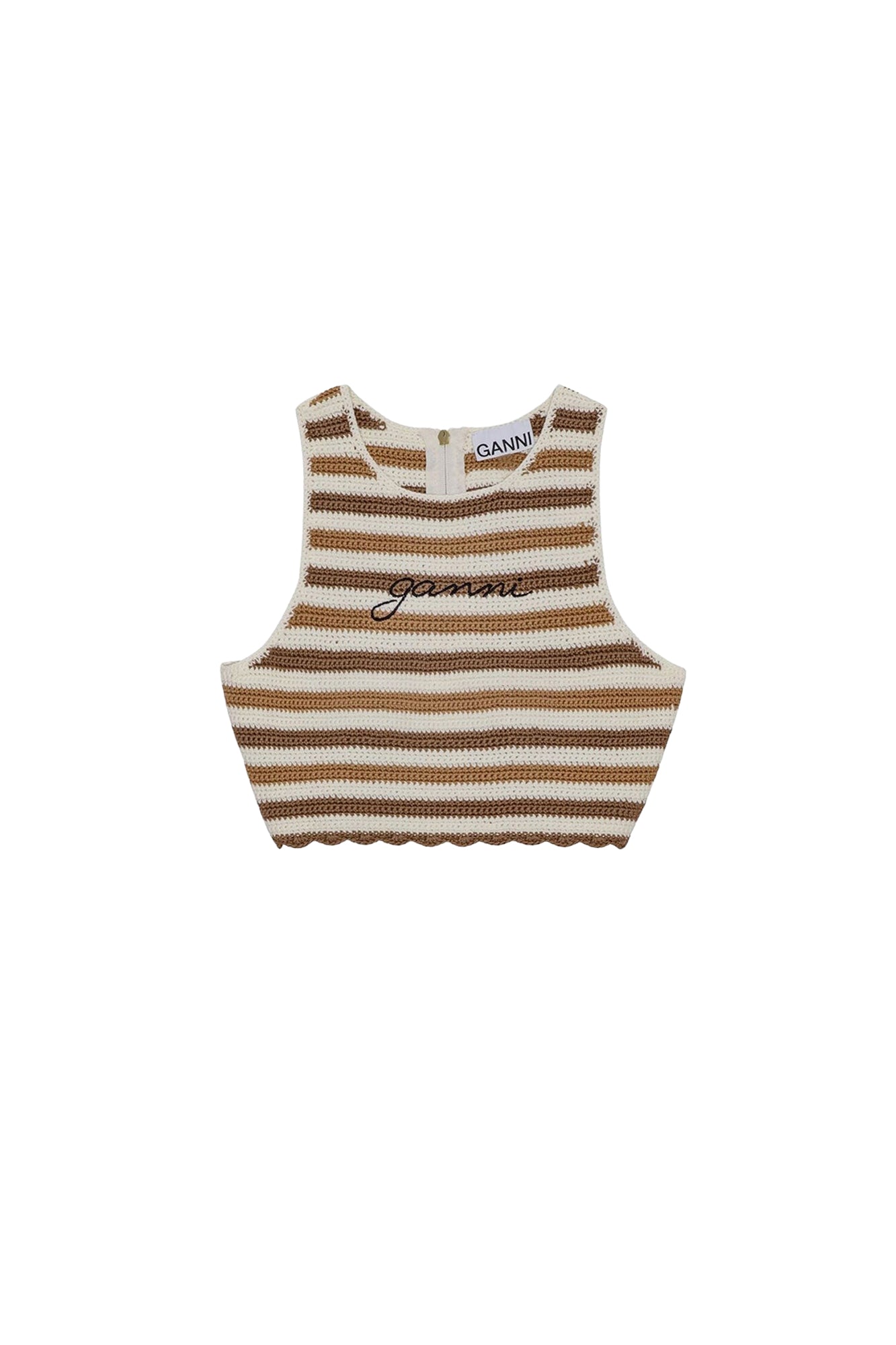 Top court crocheté dos nageur - Copper Brown