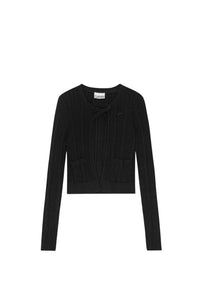 Cardigan ouvert sur le devant - Black