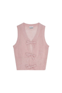 Pull sans manches imprimé en laine - Lilac Sachet
