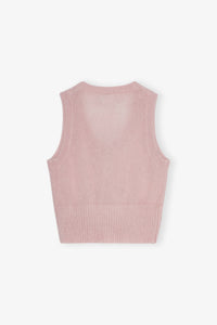 Pull sans manches imprimé en laine - Lilac Sachet