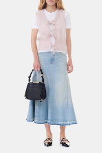 Pull sans manches imprimé en laine - Lilac Sachet