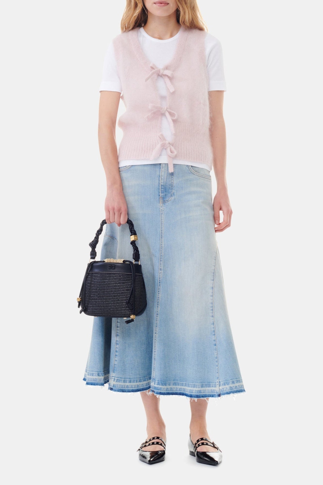 Pull sans manches imprimé en laine - Lilac Sachet