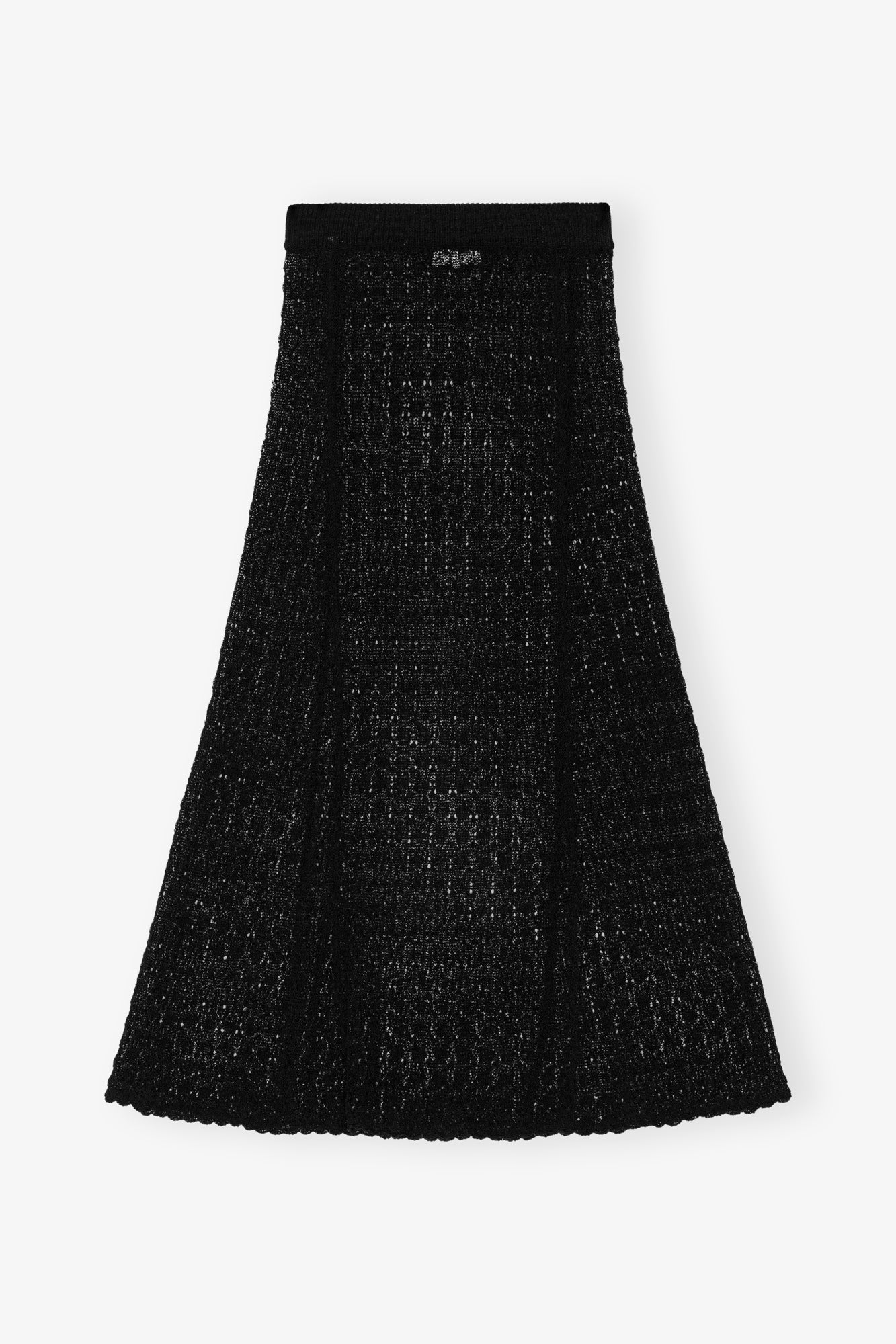 Jupe longue Pointelle - Black