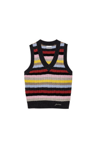 Débardeur à rayures en laine - Multicolour