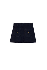 Jupe courte en laine - Sky Captain