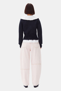 Pantalon ample Stary en denim - Chalk Pink