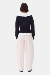 Cardigan à nouer en laine - Sky Captain