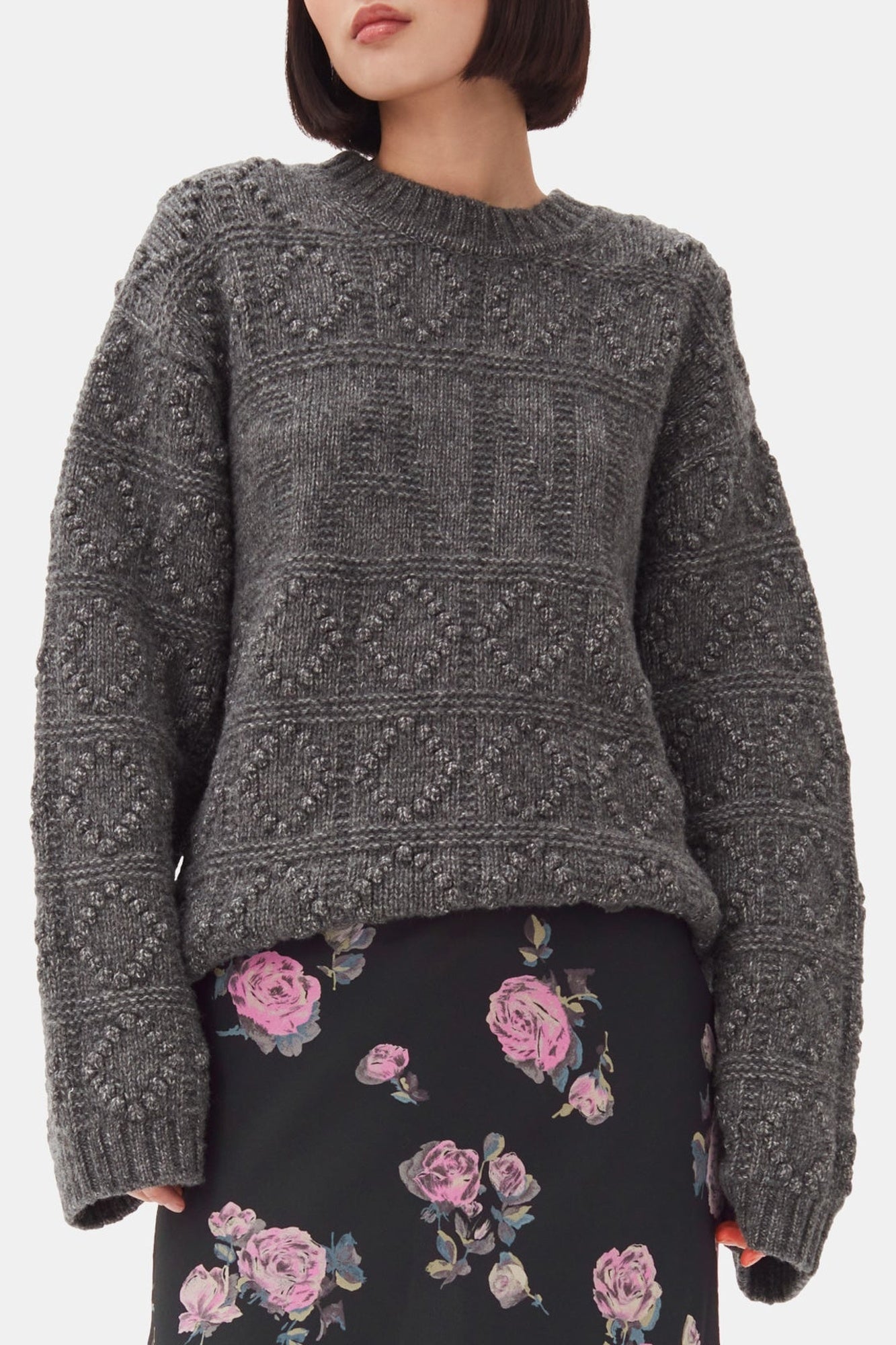 Wool Bubble jumper - Phantom