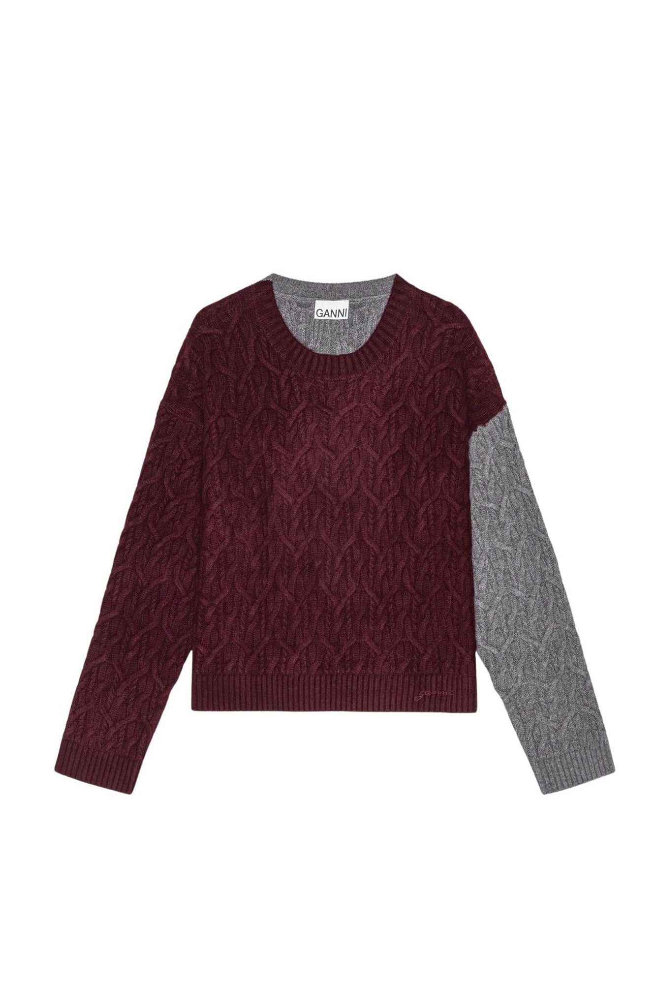 Pull torsadée en laine et cachemire - Port Royale