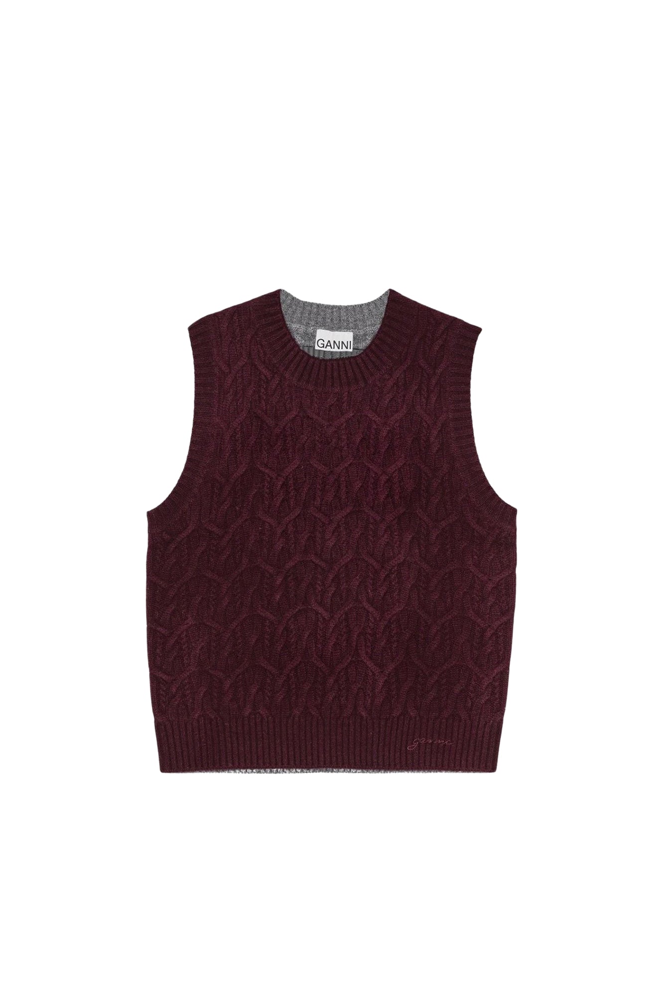Sleeveless wool and cashmere jumper - Port Royale