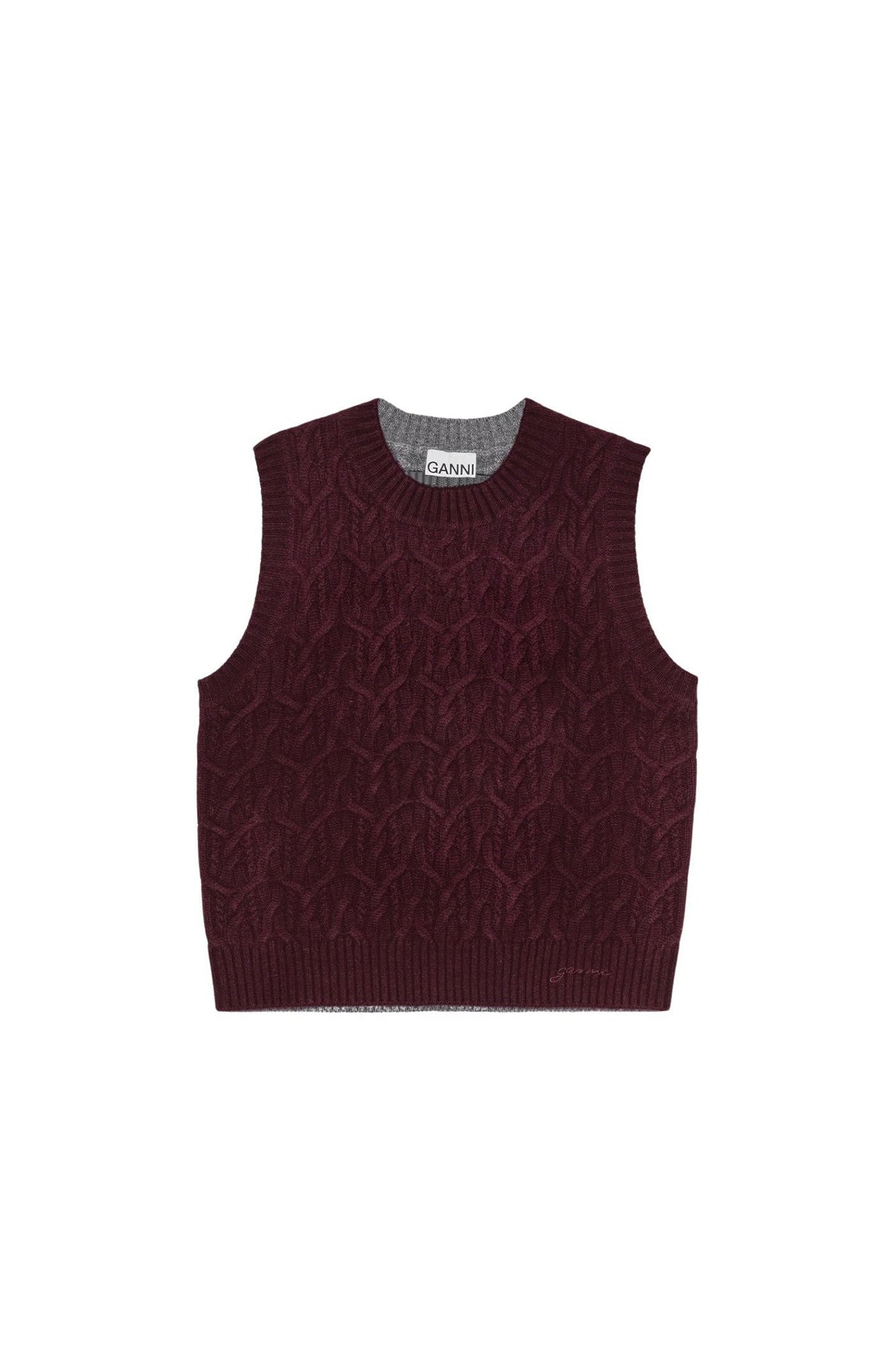 Pull sans manches en laine et cachemire - Port Royale