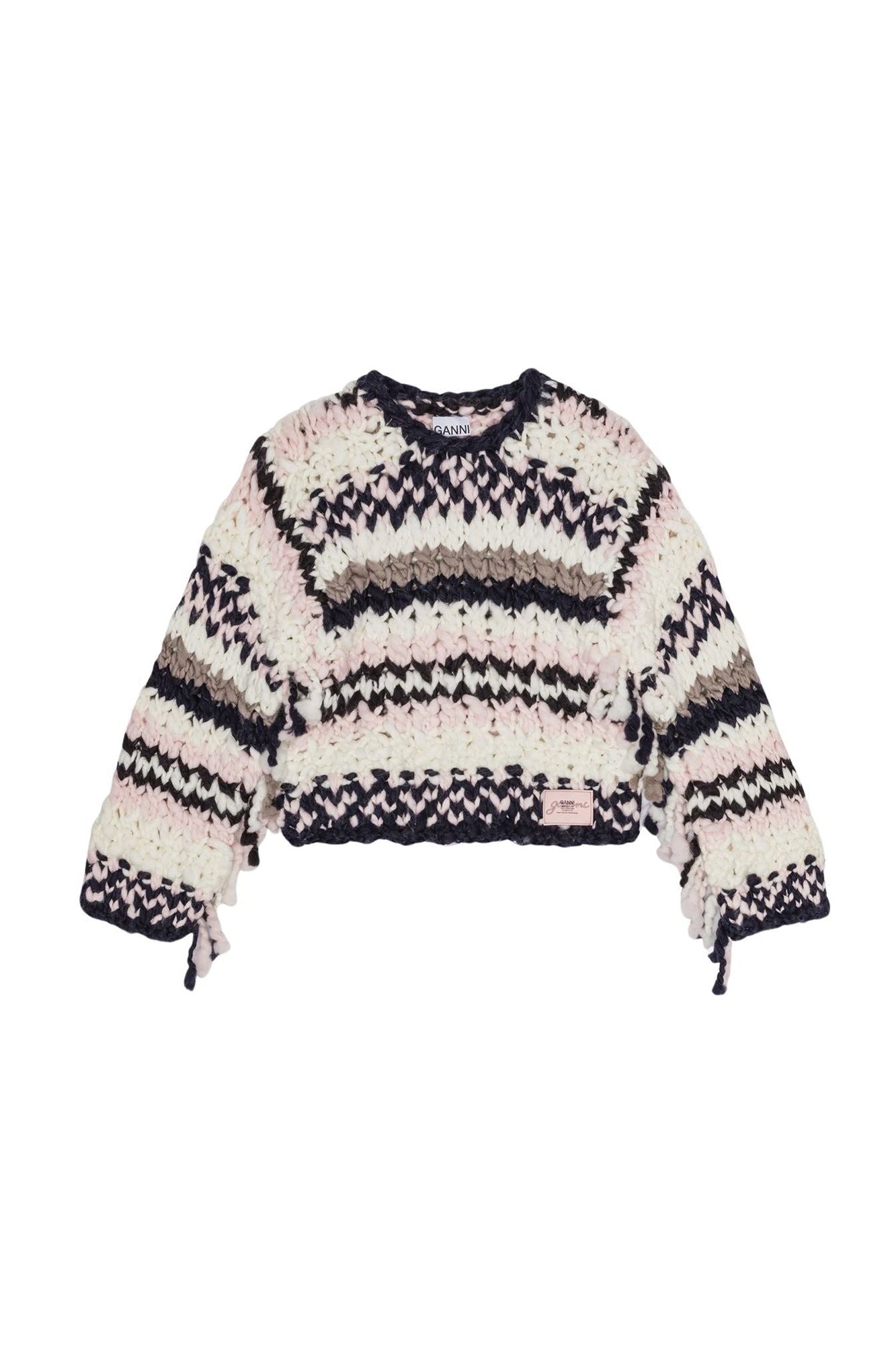 Pull rayé en laine - Multicolour