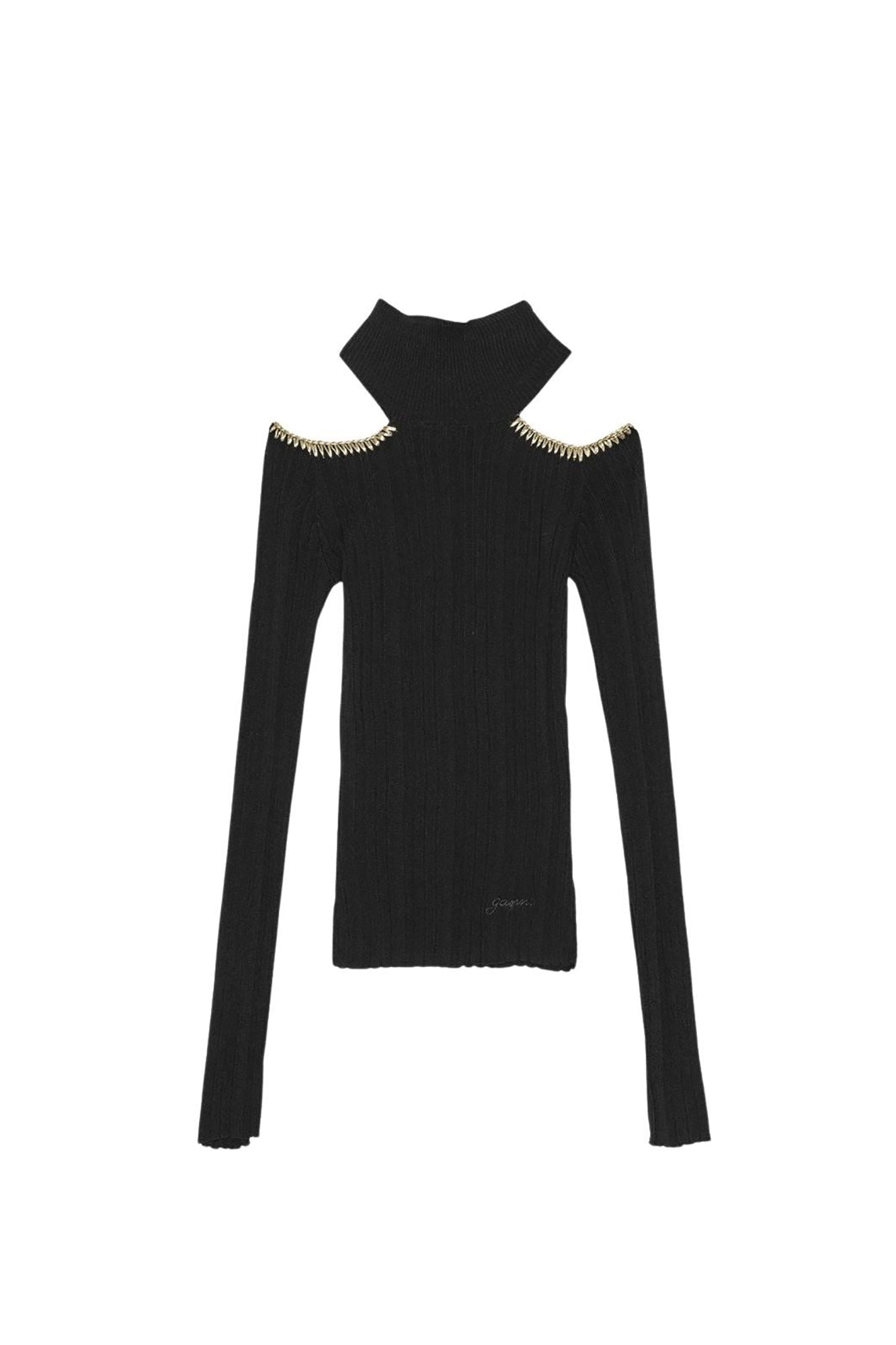Pull en maille côtelé - Black