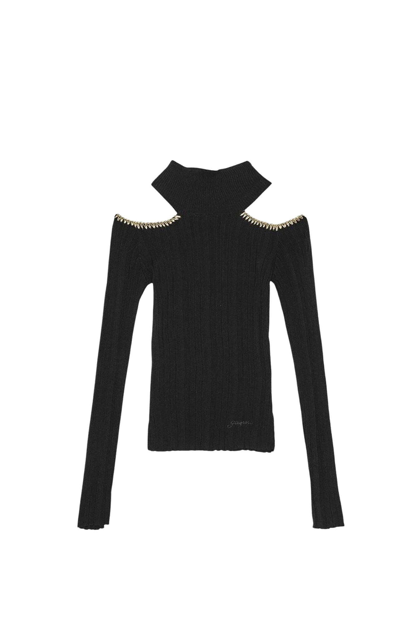 Pull en maille côtelé - Black