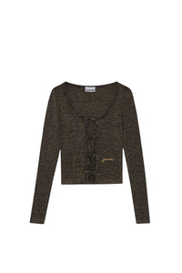 Cardigan scintillant et - Noir Paillettes