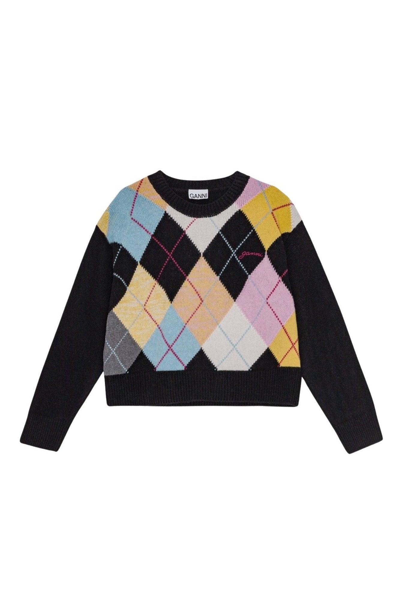 Pull à motif en laine - Multicolour