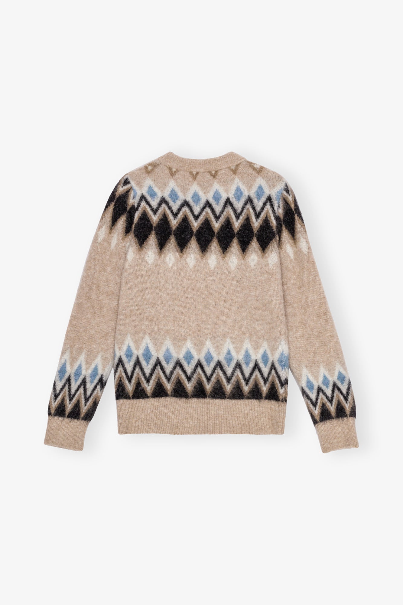 Pull en jacquard de laine - Latte