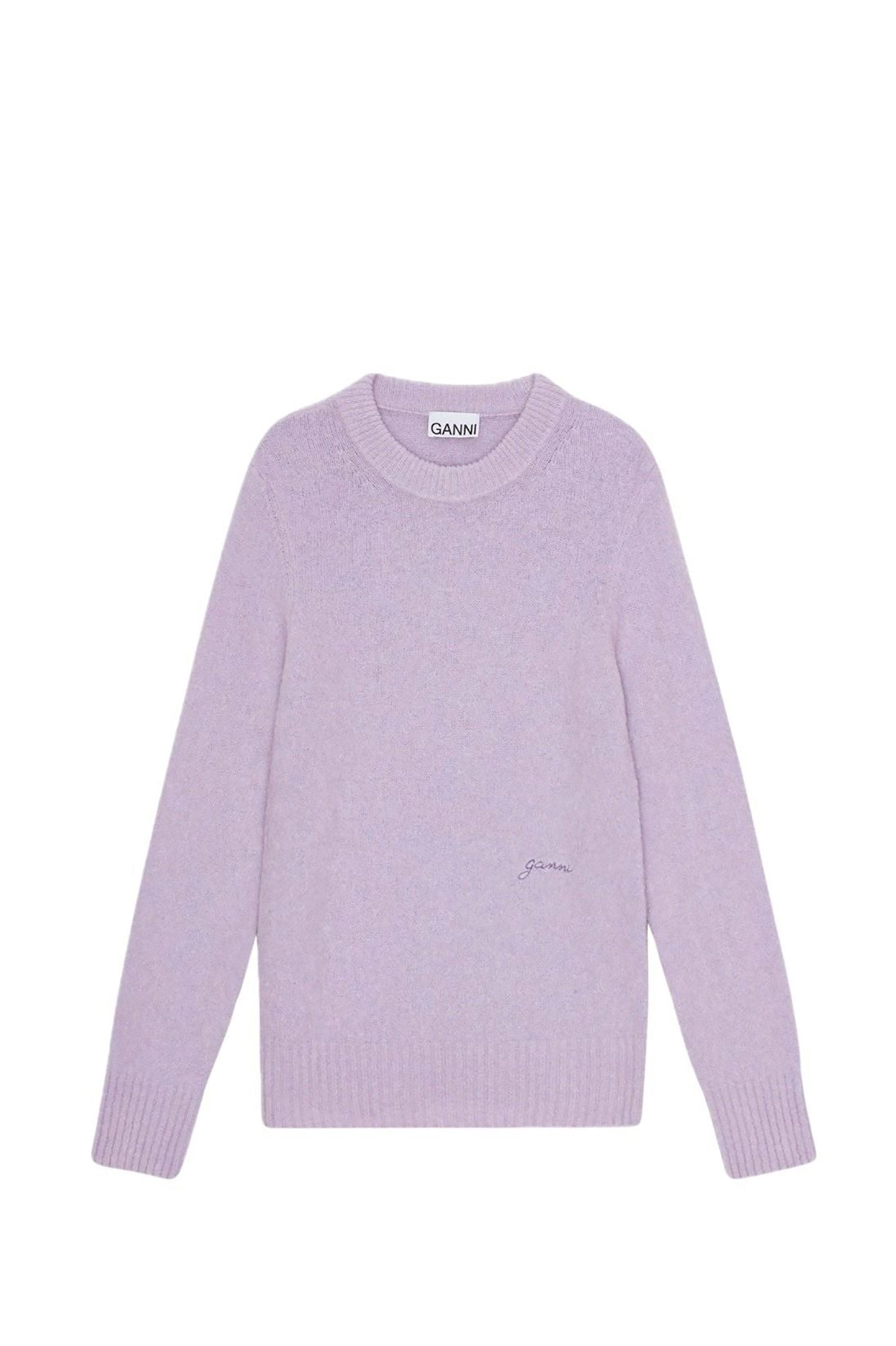 Pull à col rond en laine - Lavender Blue