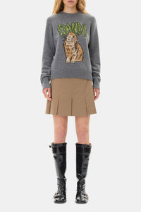 Pull Bunny en laine - Frost Gray
