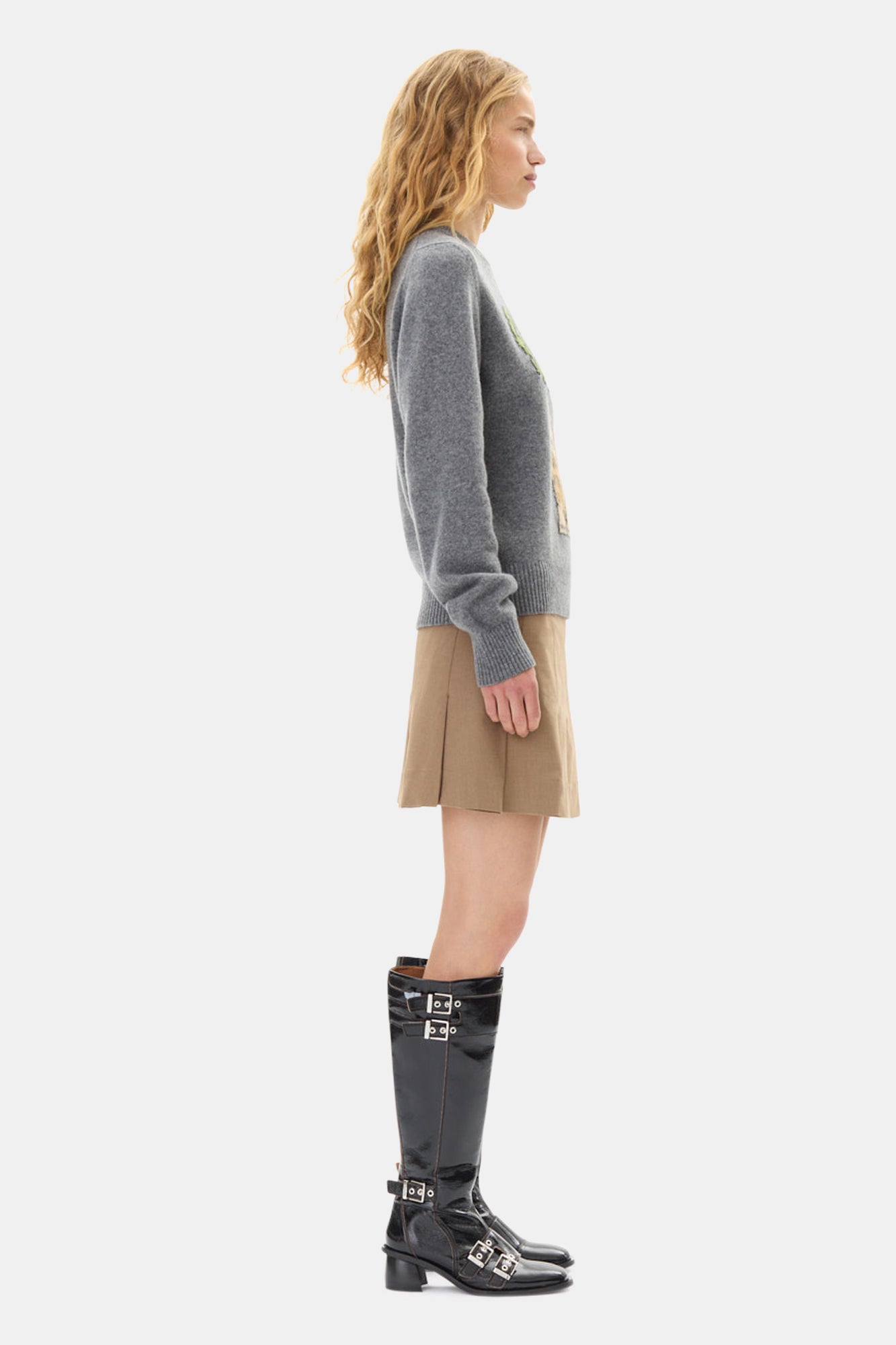 Pull Bunny en laine - Frost Gray