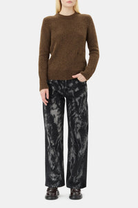 Wool round-neck jumper - Rain Drum