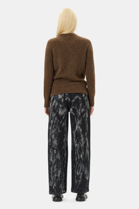 Wool round-neck jumper - Rain Drum