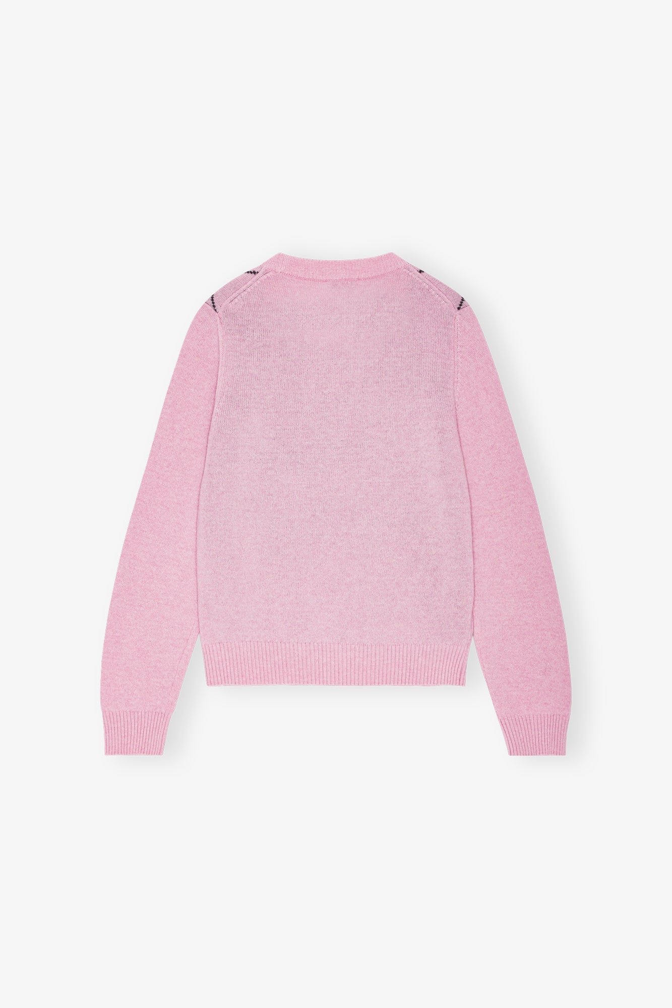 Pull à col rond en laine mélangé - Mauve Chalk