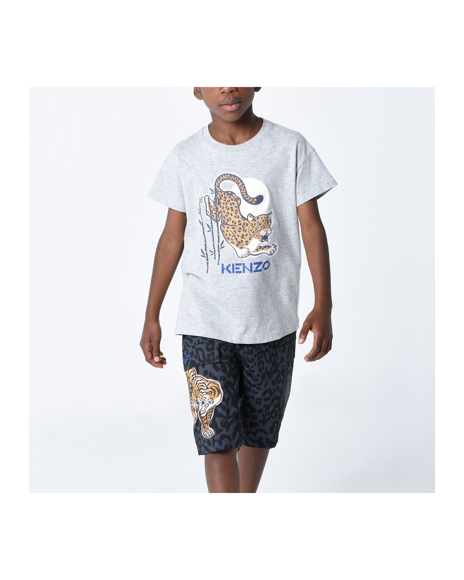 Short en imprimé - Plomb