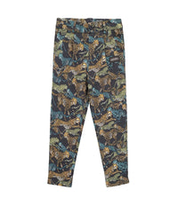 Pantalon en interlock imprimé Felines - Gris taupe