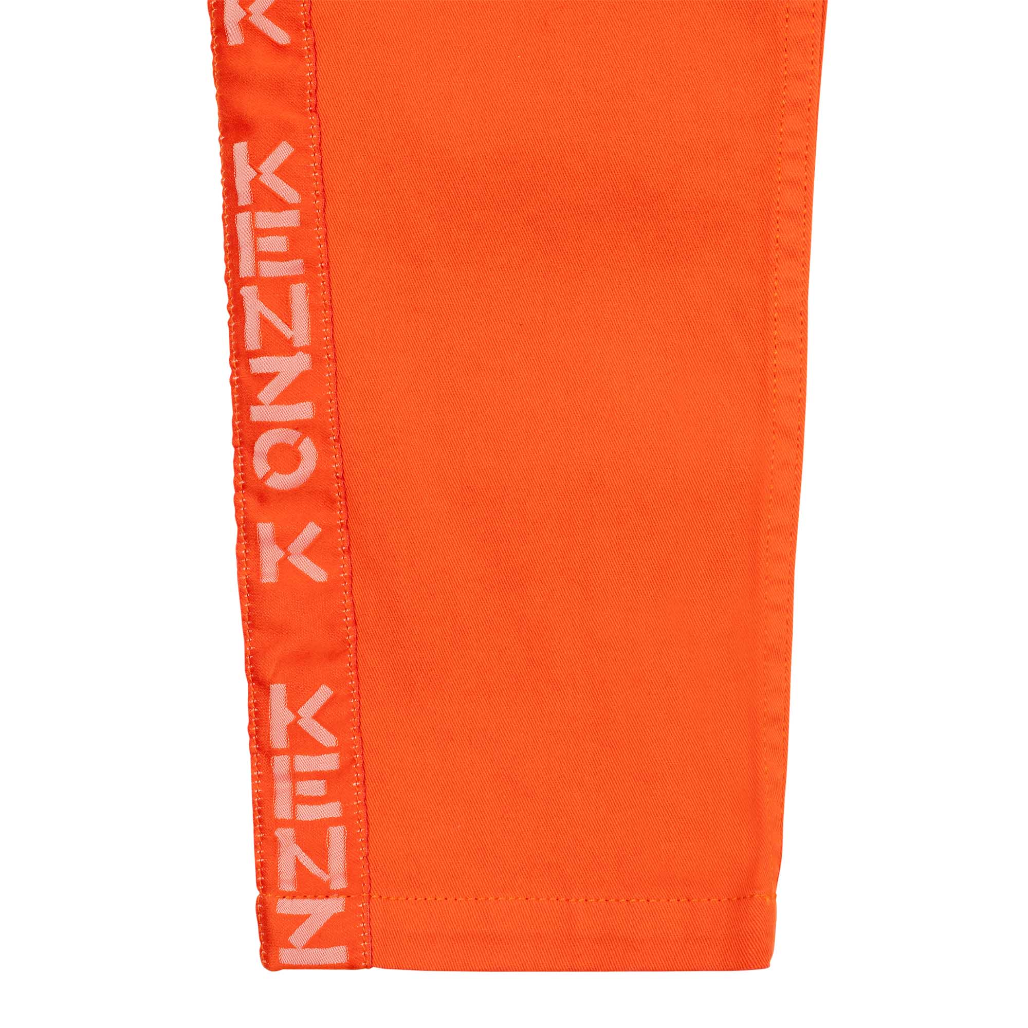 Pantalon en sergé coton bandes tricotées - Chile red