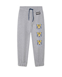 Pantalon de jogging en molleton chiné - Gris chiné