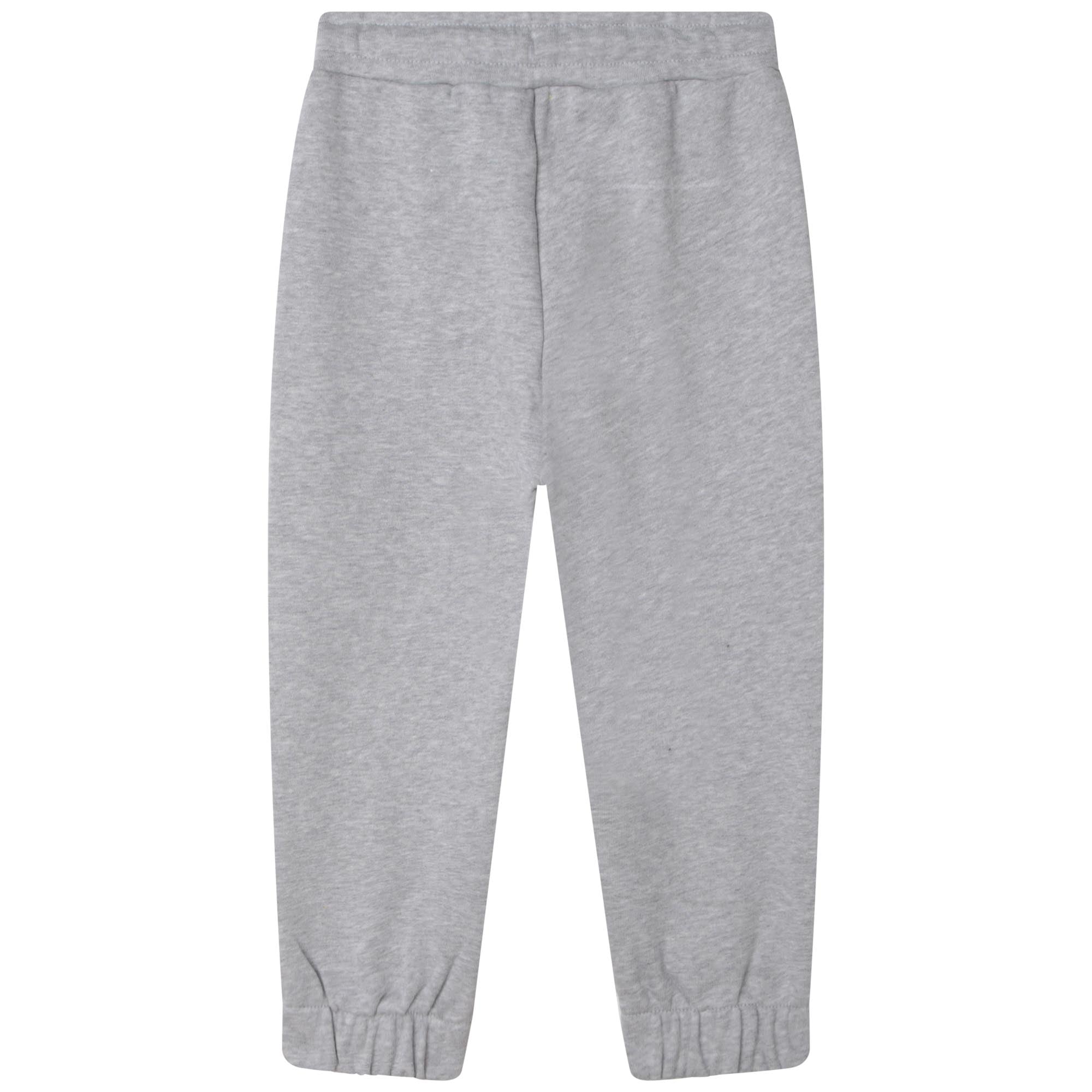 Mottled fleece sweatpants - Mottled grey