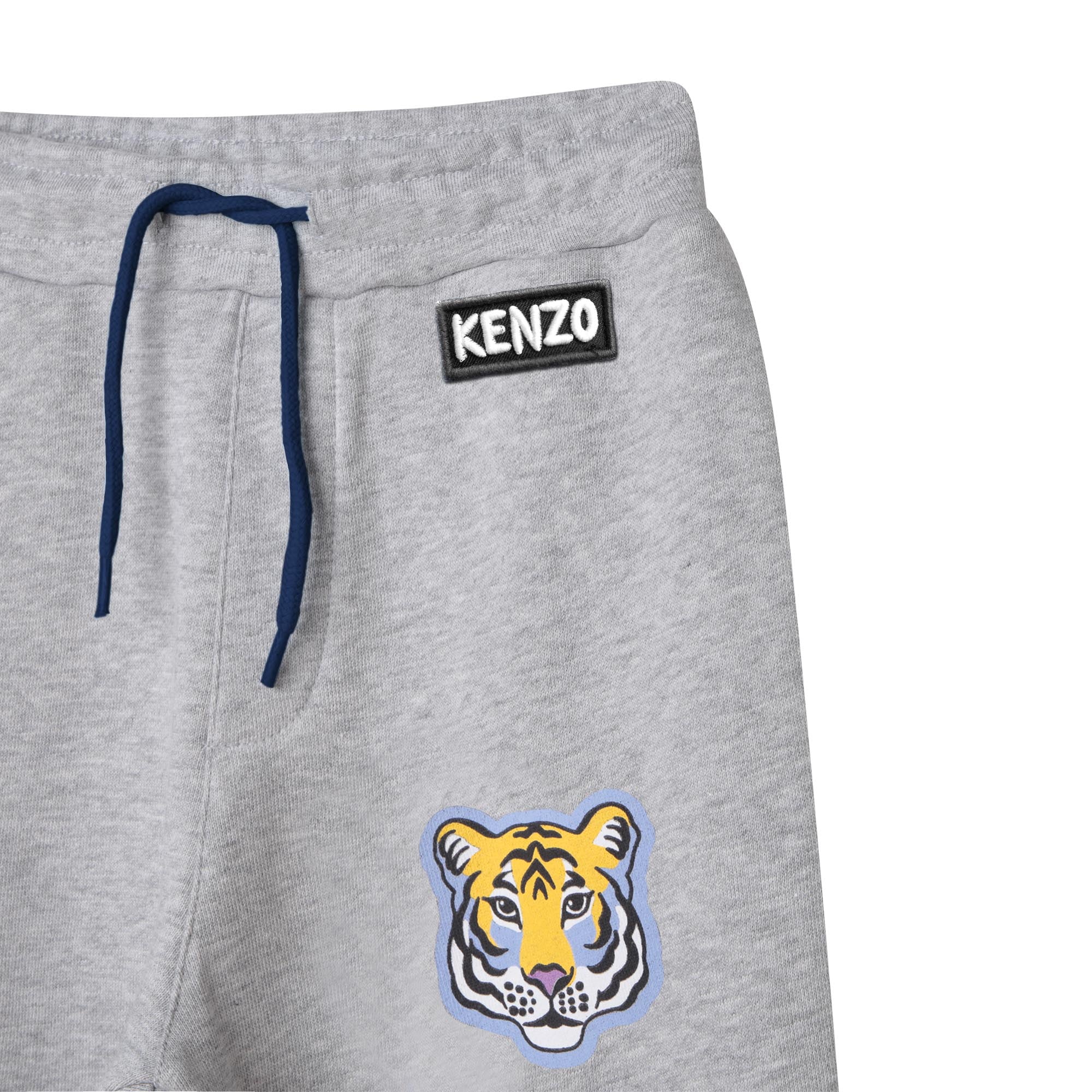 Mottled fleece sweatpants - Mottled grey