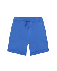 Bermuda taille élastiquée avec cordons de serrage - Bleu cobalt