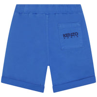 Bermuda taille élastiquée avec cordons de serrage - Bleu cobalt