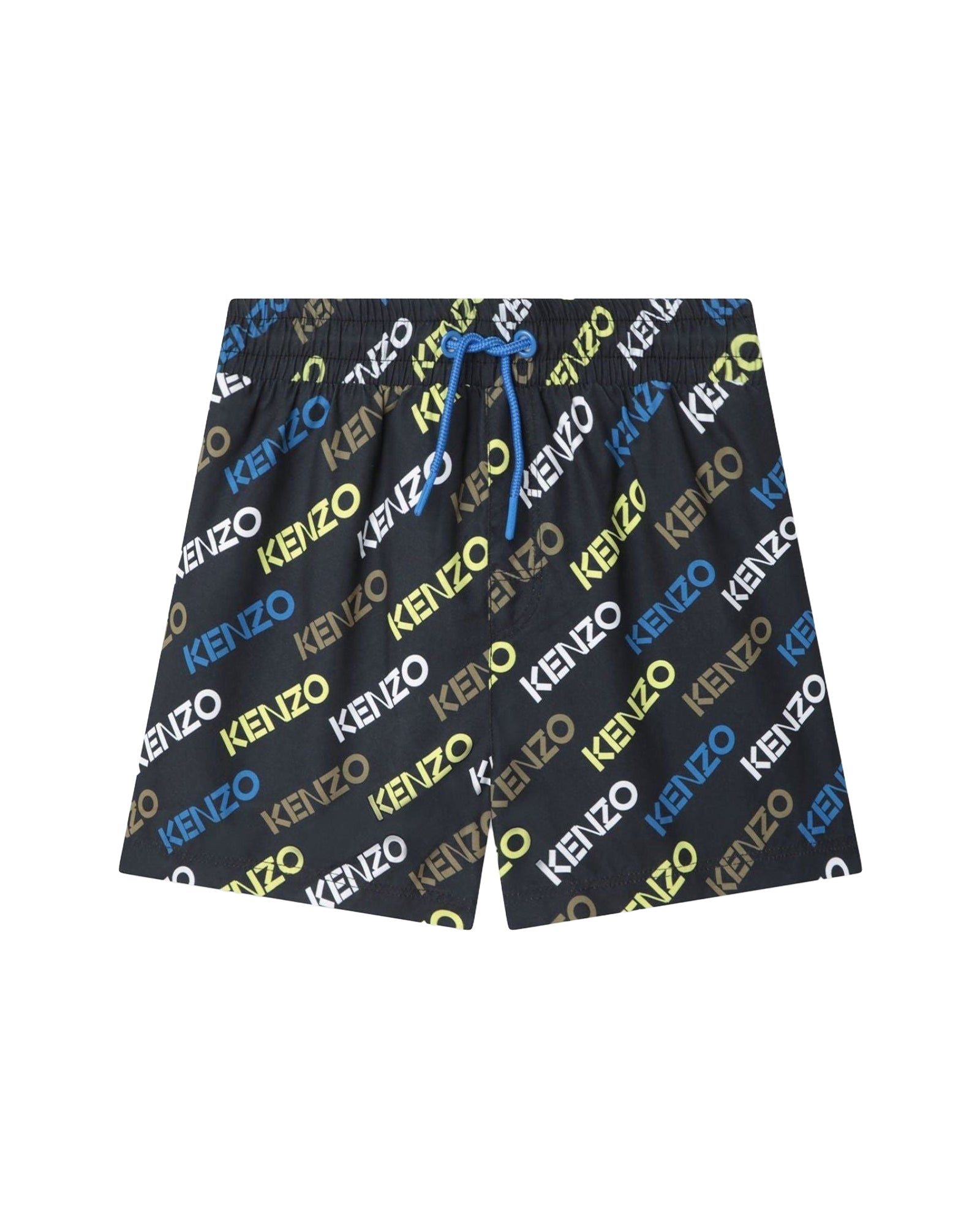 Short de bain à imprimé - Noir