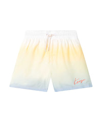 Short de bain imprimé intégral - Bleu glacier