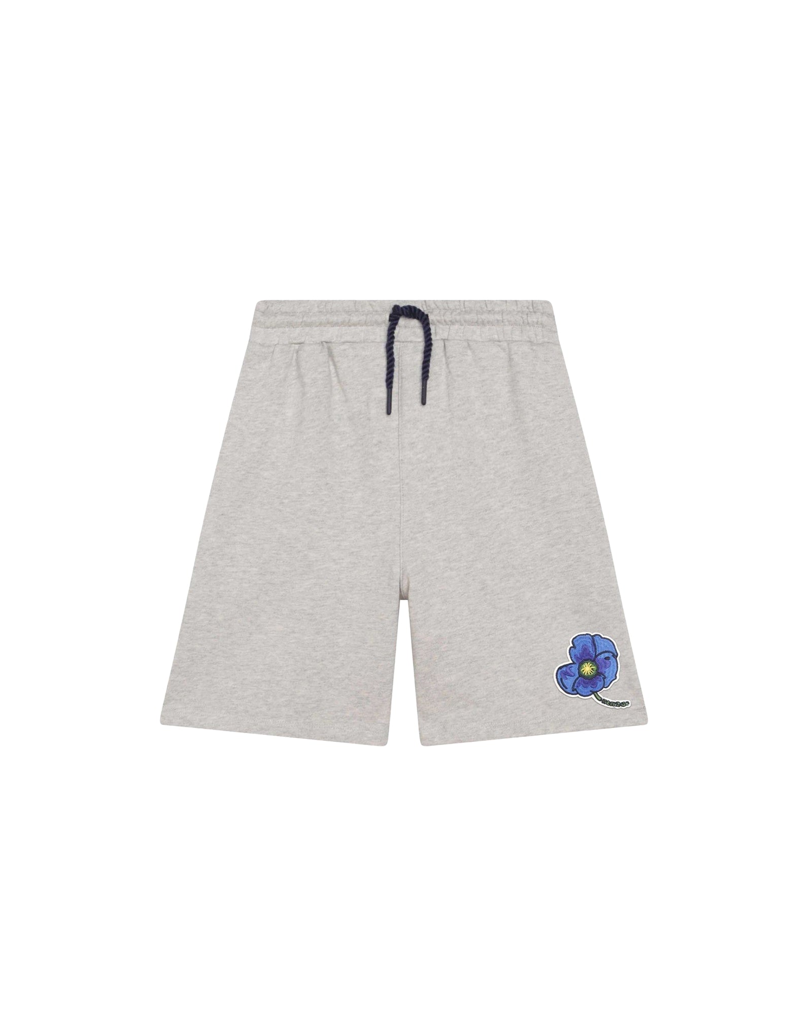 Lightweight mottled fleece shorts - Ecru Chiné