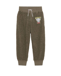 Pantalon en tissu peluche - Vert army